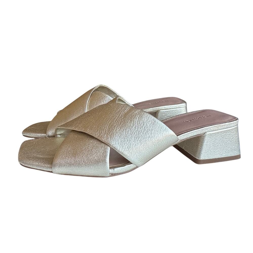 Nordstrom Bayla Sandal Slip-on Mule in Gold Size 9